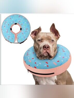 Inflatable Dog 🐶 Cone Collar Donut Size Small